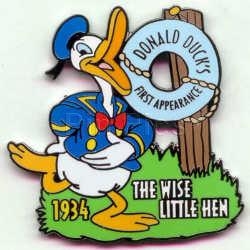 Disney Trading Pin 394: DS - Countdown to the Millennium Series #49 (Donald  Duck First Appearance)