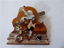Disney Pin Badge Geppetto Dancing Pinocchio 